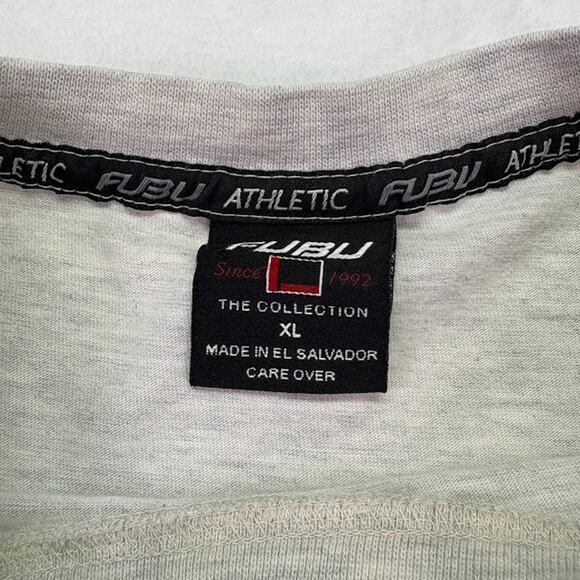 Vintage Rare FUBU Platinum Fat Albert Y2k Gray Long Sleeve Shirt XL Hip Hop - Picture 5 of 10